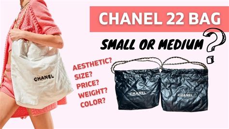 chanel 22 medium|chanel 22 small size.